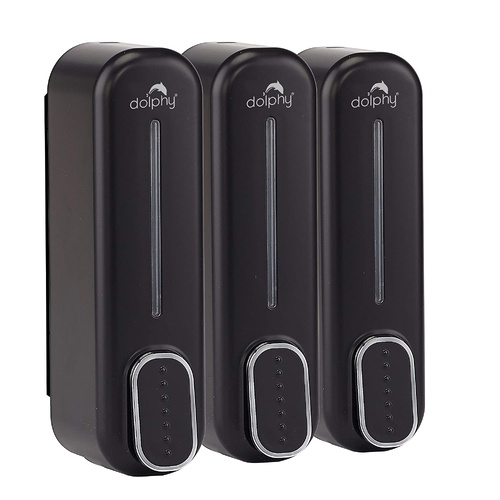 Manual Soap Dispenser 300ml (Pack of 3) - Black - Main Image