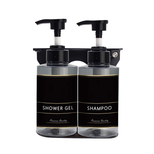 Liquid Soap Dispenser 300ml - Transparent Black - Main Image