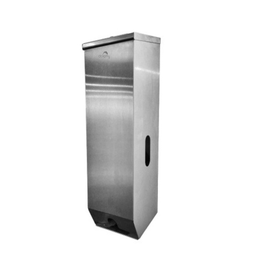 Triple Toilet Roll Dispenser - Silver - Main Image