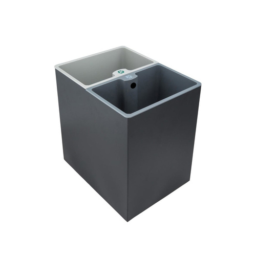 Recycle Compartment Bin 7L + 7L - Black - Main Image