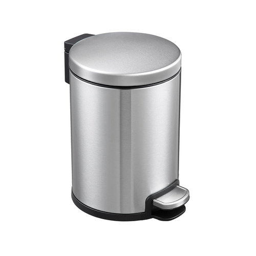 Round Soft Closing Stainless Steel PEDAL Bin- 3L - Main Image