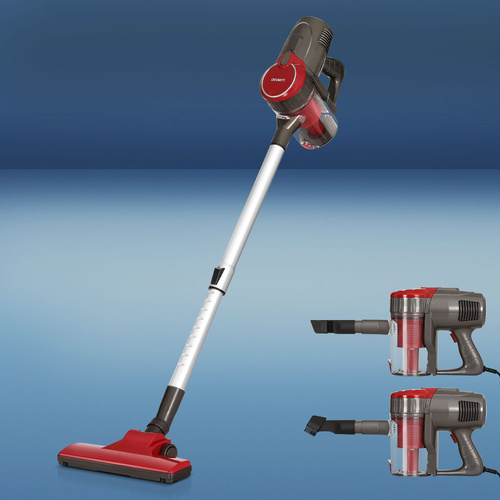 Devanti Stick Vacuum Cleaner Bagless Corded 500W Red - Main Image