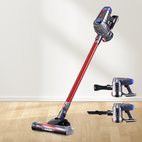 Devanti Stick Vacuum Cleaner Bagless Cordless Red 150W - Main Image