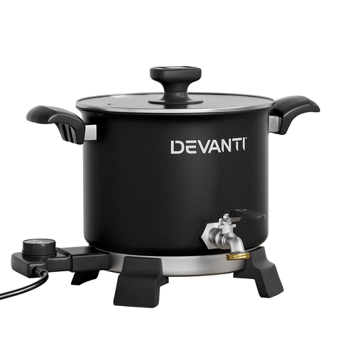 Devanti 5L Wax Melter Candle Making 1200W Melting Pot Furnace Quick Pour Spout Soy Soap - Main Image