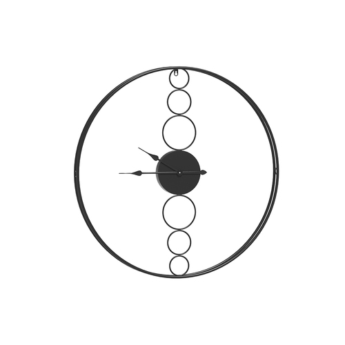 Artiss 75cm Wall Clock Large No Numeral Round Black - Main Image