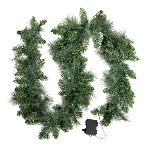 Jingle Jollys 1.8m Christmas Garland with LED lights Party Xmas Decorations - Main Image