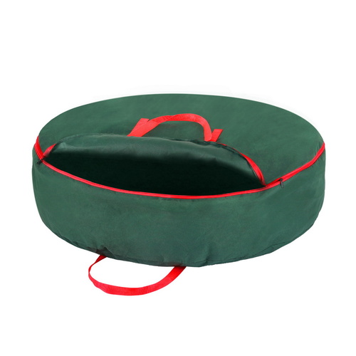 Jingle Jollys Christmas Garland Wreath Storage Bag Baubles Ornaments Container - Main Image