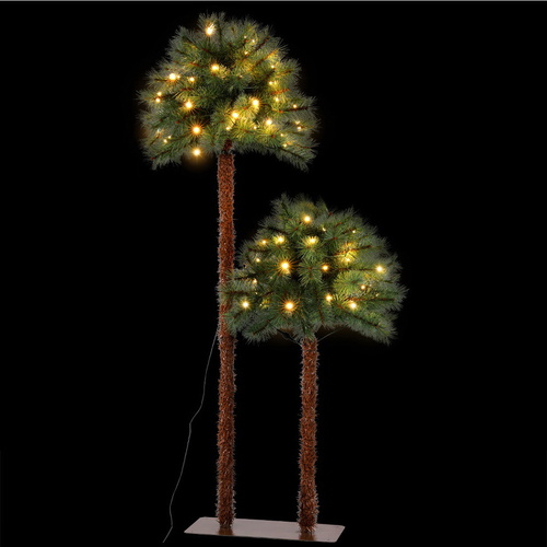 Jingle Jollys Christmas Tree 1.5+1m LED Xmas Palm Tree Party Decorations 2 in 1 - Main Image
