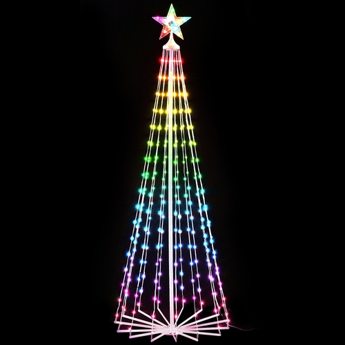 1.8M Christmas Tree 265 LED RGB Fairy Lights Jingle Jollys - Main Image