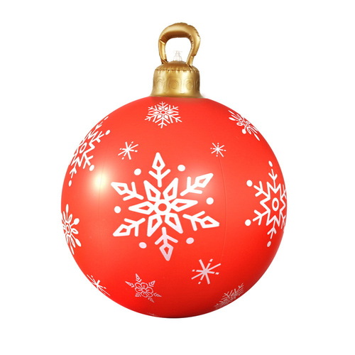 Jingle Jollys Christmas Inflatable Ball Bauble 60cm Outdoor Decoration Red - Main Image