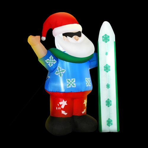 Jingle Jollys Christmas Inflatable Santa 1.6M Illuminated Decorations - Main Image