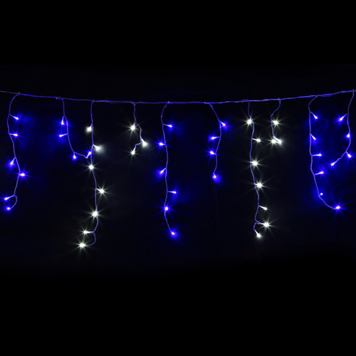 20M Christmas Lights Icicle Light 800 LED Blue White Decor Jingle Jollys - Main Image