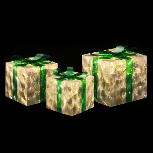 3 PCS Christmas Lights 70 LED Fairy Light Gift Box Jingle Jollys - Main Image