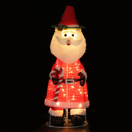 Jingle Jollys Christmas Lights 96 LED 120cm Fairy Light Santa Decorations - Main Image