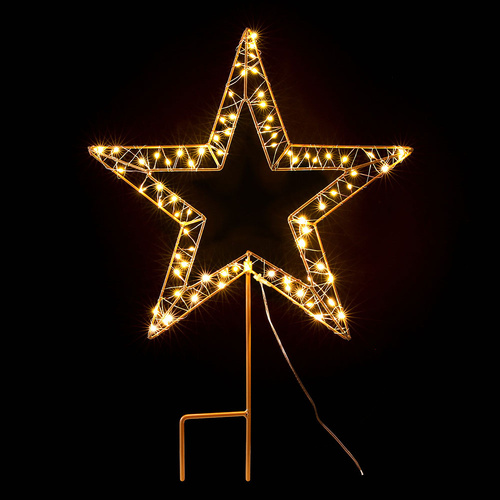 100 LED Christmas Lights Fairy Light Ground Star Garden Decoration Jingle Jollys - Main Image