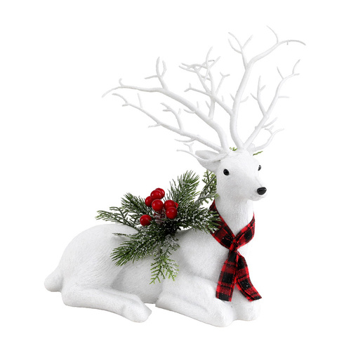 Jingle Jollys Christmas Reindeer 32cm Glitter Deer Ornaments Party Decorations - Main Image
