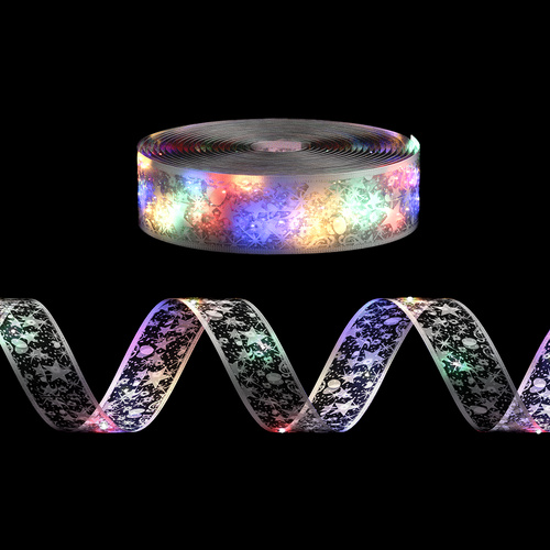 20M Christmas Lights Ribbon Fairy Light 200 LED Colored Jingle Jollys - Main Image