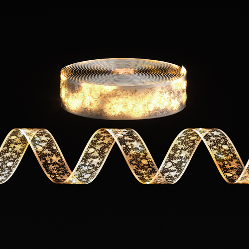 20M Christmas Lights Ribbon Fairy Light 200 LED Warm Jingle Jollys - Main Image